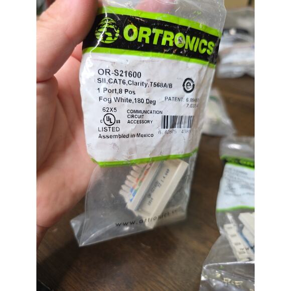 ORTRONICS CLARITY SERIES II. CAT 6 T588A/B. 2 Port. 8 POS Lot of 2 - Picture 4 of 16